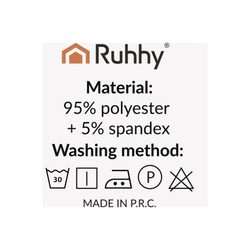 Potahy na židle - 6 ks. tmavě šedé Ruhhy 25990