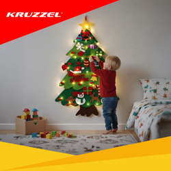 Kruzzel 26548 LED Felt Christmas Tree