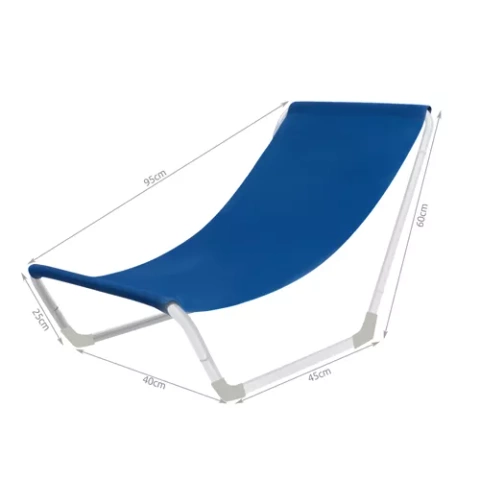 Chaise longue de plage - touristique pliable 23563