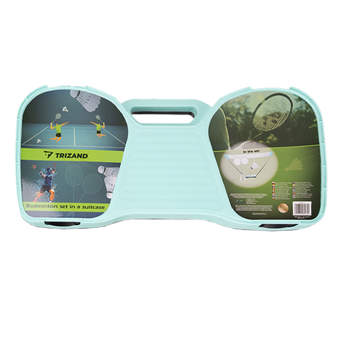 Trizand 25515 badminton set in case