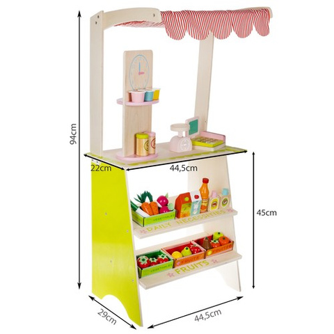 Wooden stall with accessories Kruzzel 24888