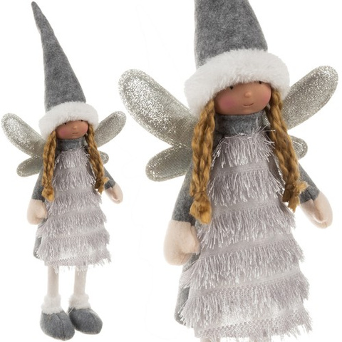 Fée - figurine de Noël grise Ruhhy 22343