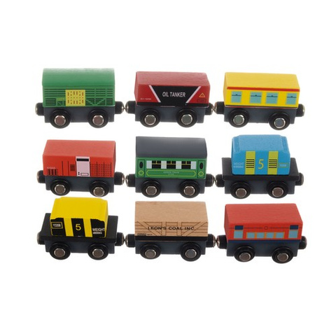 Wooden train set 12 pcs Kruzzel 23522