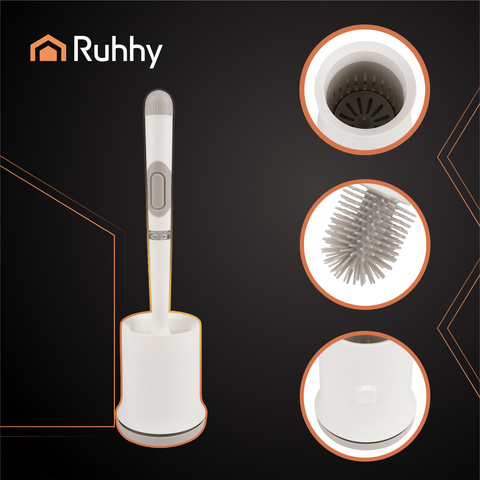 Силиконовая щетка для ванной, белая Ruhhy 25881