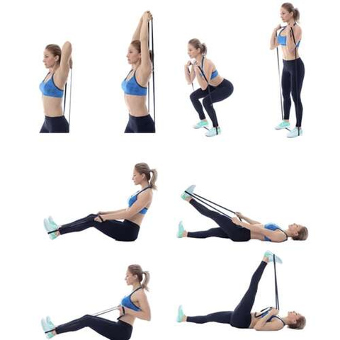 Set of exercise bands - 4 pcs. Trizand 24305