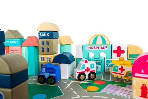 Wooden blocks - city