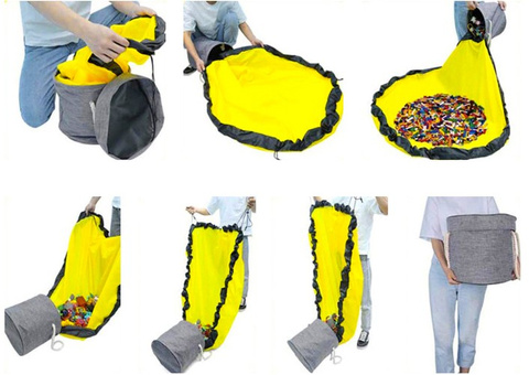 Korb für Spielzeug/Bauklötze mit Matte Kruzzel 19556