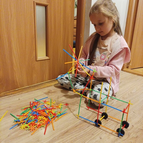 Blocks - straws - set of 238 pcs. 22416