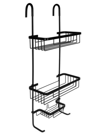 Hanging shower shelf - black