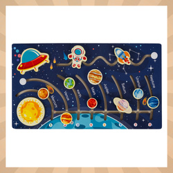 Wooden puzzle - solar system Kruzzel 26696