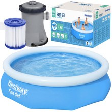 Piscine d'expansion avec pompe 305x76cm - BESTWAY 57270