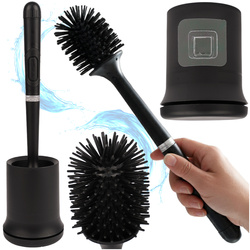 Brosse de salle de bain en silicone noire Ruhhy 25882