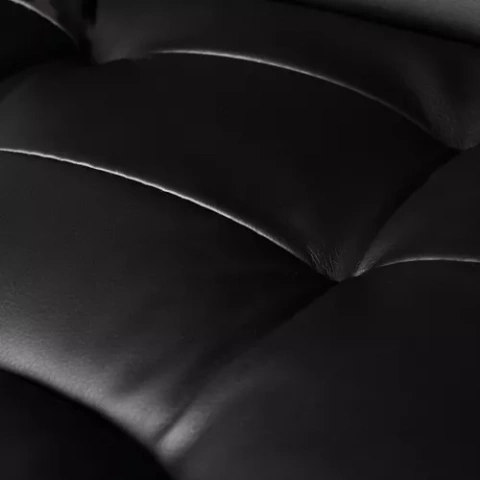 Office chair with footrest - black Malatec 23286