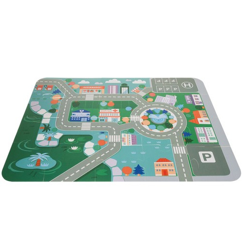 Wooden blocks - city 100pcs Kruzzel 19159