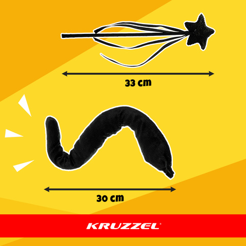 Костюм кошки из 7 частей - черный Kruzzel 26745