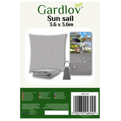 Sunshade sail 3.6x3.6m Gardlov 23164