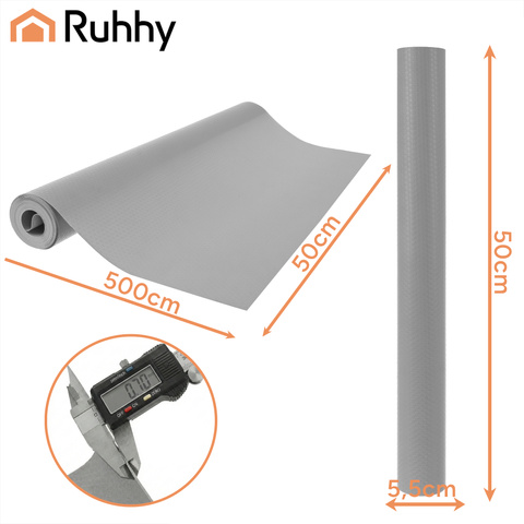 Rutschfeste Matte grau 500x50 Ruhhy 26866