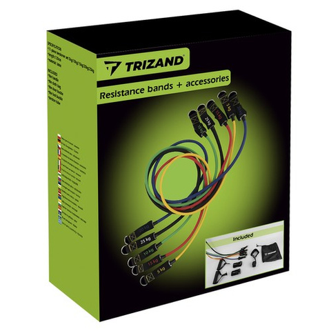 Exercise band set + accessories Trizand 22716