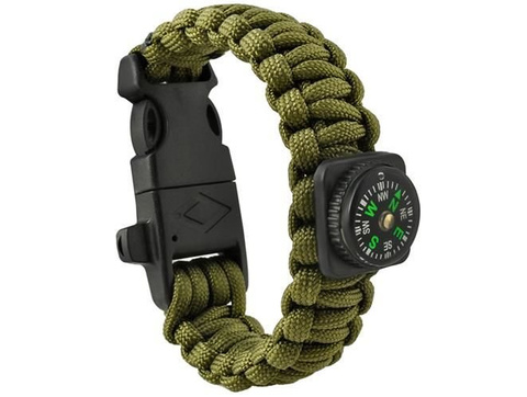 Bracelet SURVIVAL avec accessoires - vert
