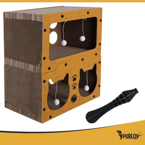 Cat scratching post - two-story house Purlov 27017