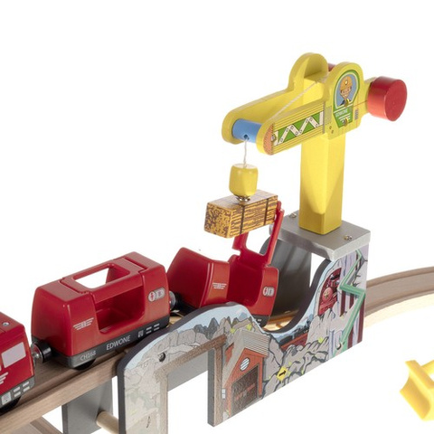 Wooden train track Kruzzel 22495