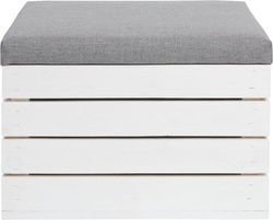 Hocker aus Holz - Truhe 