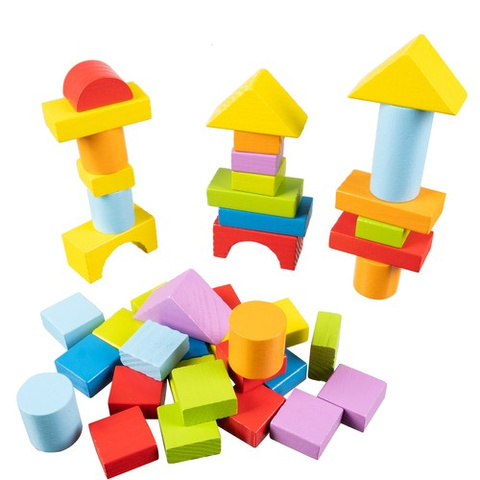 Blocs en bois - 100 pcs. Kruzzel 22666