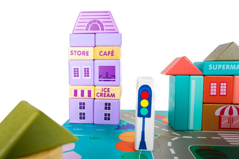 Wooden blocks - city