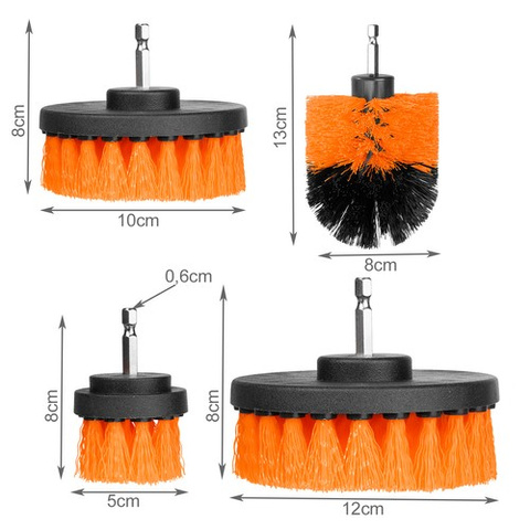 Drill cleaning brushes - 4 pcs