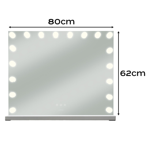 Lusterko kosmetyczne 80x62cm LED Soulima 25808