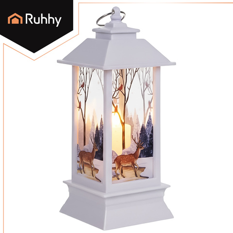 Lanterne de Noël à LED blanche Ruhhy 26753