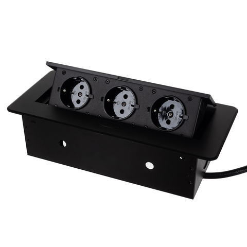 Socket hidden in the countertop - triple Izoxis 21659