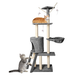 Cat tree 138cm gray