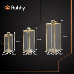 Golden lanterns 38/49/63cm 3pcs Ruhhy 26476