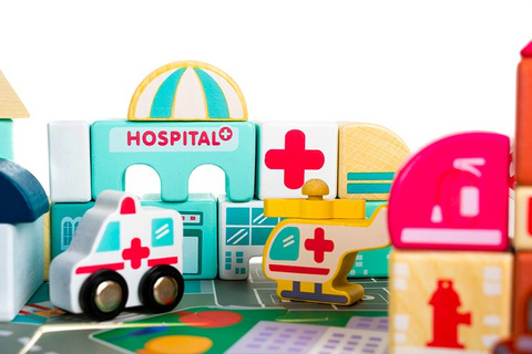 Wooden blocks - city