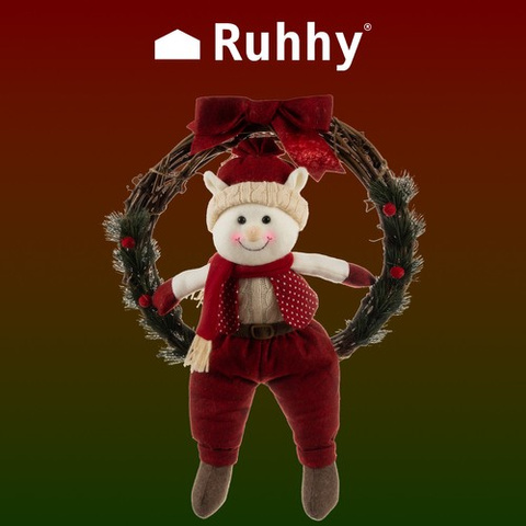 Christmas wreath for door - "Elf" Ruhhy 22350