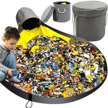 Panier pour jouets/blocs avec tapis Kruzzel 19556