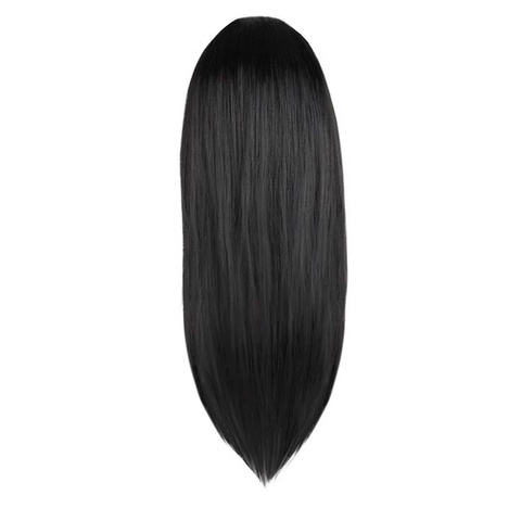 Long women's wig black P14833