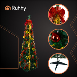 Foldable Christmas tree with decorations 1.8m Ruhhy 26757
