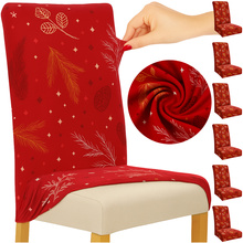 Housses de chaise, lot de 6, rouge clair, Ruhhy 26638