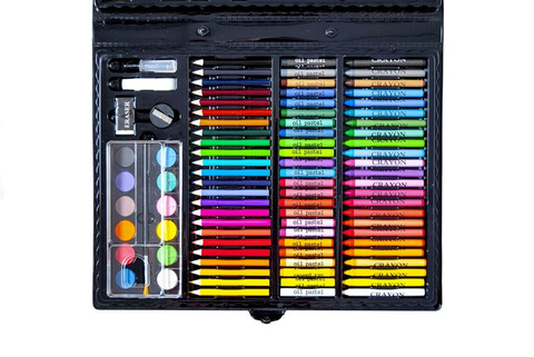 Painting set in a case 168 pcs black