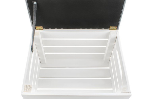 Hocker aus Holz - Truhe