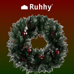 Wreath - snow-covered Christmas decoration Ruhhy 22302