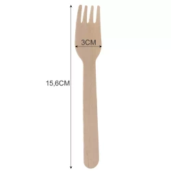 Wooden forks - 100pcs Ruhhy 20697