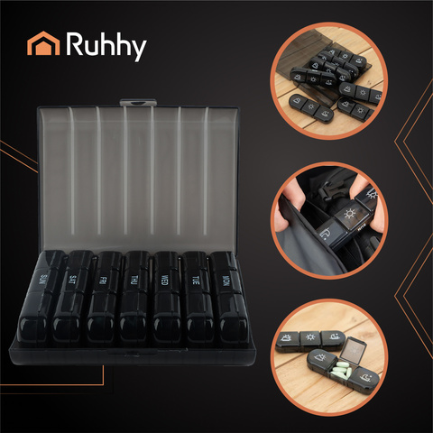 Ruhhy 26346 7-day medication organizer