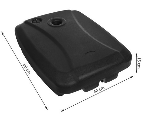 Umbrella base on wheels