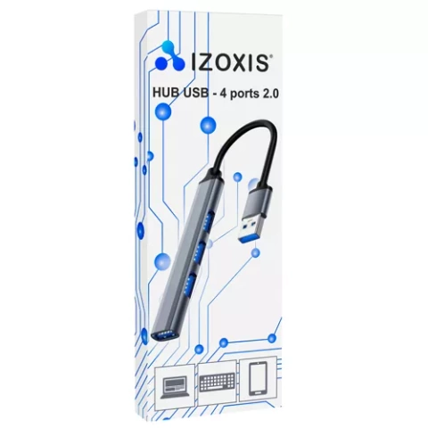 HUB USB - 1 port 3.0 + 3 ports 2.0 Izoxis 23316