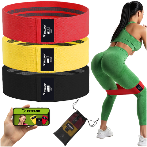 Set of exercise rubber mats - 3 pcs Trizand 25878