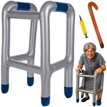 Déambulateur gonflable avec canne Ruhhy 26291
