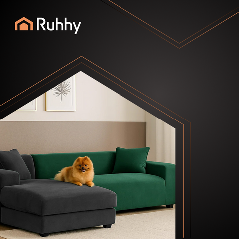 Sofa cover 145-185cm green Ruhhy 26032